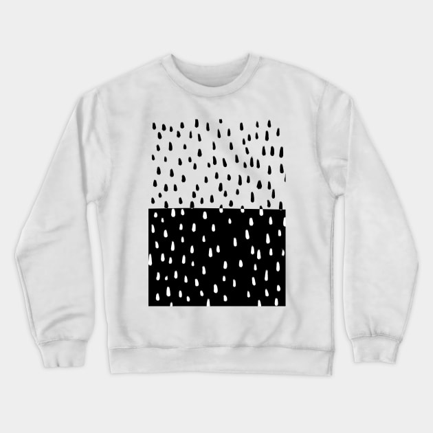 Monochrome dot abstract illustration Crewneck Sweatshirt by THESOLOBOYY